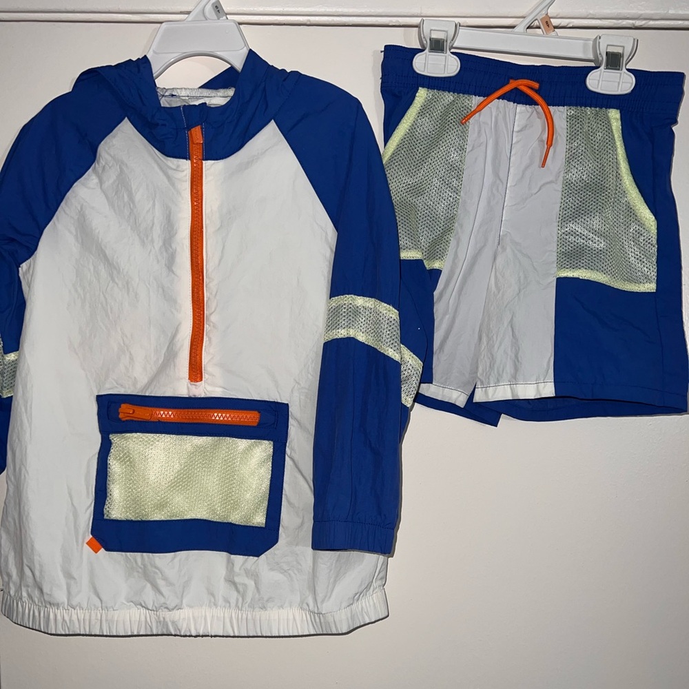 Old Navy Kids Shorts Set in Blue, White, and Orange